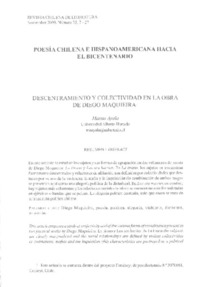 Descentramiento y colectividad en la obra de Diego Maquieira