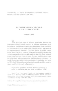 La independencia de Chile y el republicanismo
