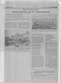 Poetisa nacida con la independencia