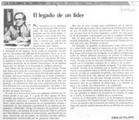 El legado de un líder