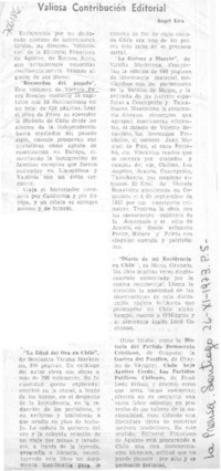 Valiosa contribución editorial