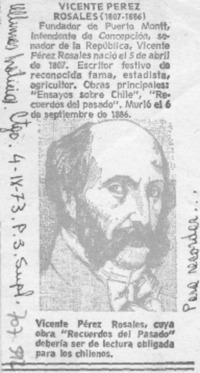 Vicente Pérez Rosales (1807-1886)