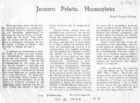 Jenaro Prieto, humorista