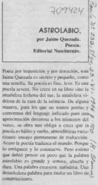 Astrolabio.