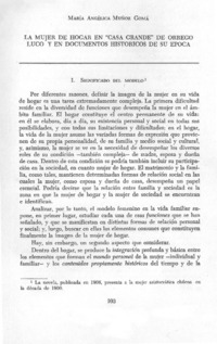 La mujer de hogar en "Casa grande" de Orrego Luco y en documentos históricos de su época