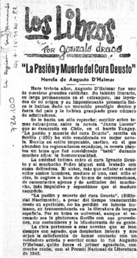 "La pasión y muerte del cura Deusto"