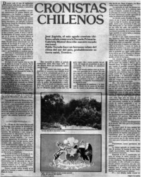 Cronistas chilenos.