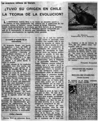 ¿Tuvo su origen en Chile la teoría de la evolución?