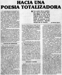 Hacia una poesía totolizadora