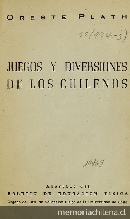 Juegos y diversiones de los chilenos