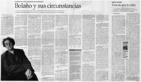 Bolaño y sus circunstancias: [entrevistas]