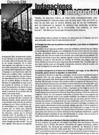 Indagaciones en la ambigüedad : [entrevistas]