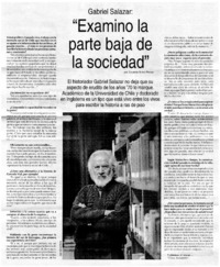 "Examino la parte baja de la sociedad" [entrevistas]