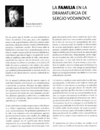 La familia en la dramaturgia de Sergio Vodanovic