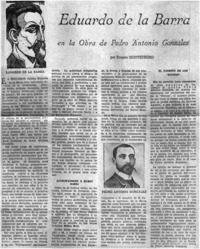 Eduardo de la Barra en la Obra de Pedro Antonio González