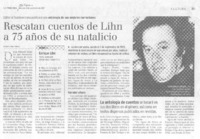 Rescatan cuentos de Lihn a 75 años de su natalicio