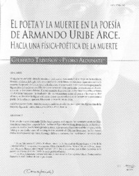 El poeta y la muerte en la poesía de Armando Uribe Arce