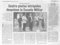 Cuatro poetas intrépidos despeinan la Escuela Militar