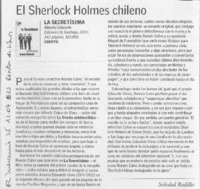 El Sherlock Holmes chileno
