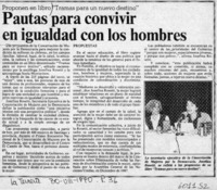 Pautas para convivir en igualdad con los hombres  [artículo]