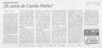 ¿El canon de Camilo Marks?
