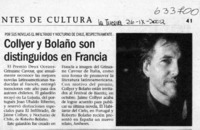 Collyer y Bolaño son distinguidos en Francia  [artículo]