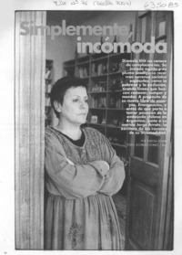 Simplemente, incómoda (entrevista)