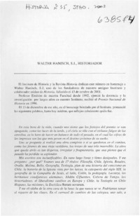 Walter Hanisch, S. J., historiador  [artículo]