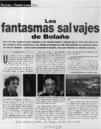 Los fantasmas salvajes de Bolaño  [artículo] Alvaro Matus