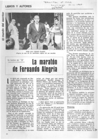 La maratón de Fernándo Alegría