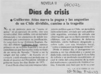 Días de crisis  [artículo] A. C.