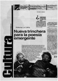 Nueva trinchera para la poesía emergente