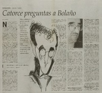 Catorce preguntas a Bolaño : [Entrevista]