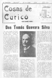 Don Tomás Guevara Silva