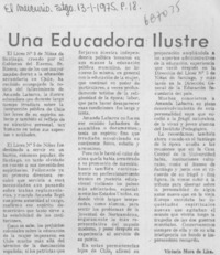 Una educadora ilustre