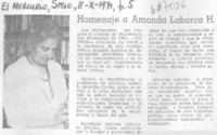 Homenaje a Amanda Labarca H.