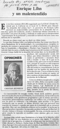 Enrique Lihn y un malentendido