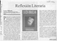Reflexión literaria  [artículo] Milton Aguilar.
