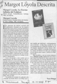 Margot Loyola descrita  [artículo] Vera-Meiggs.