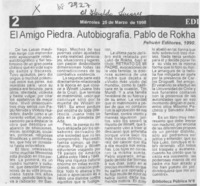 El Amigo piedra. Autobiografía  [artículo].