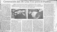 Generación del 38, una voz para el pueblo  [artículo].