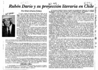 Rubén Darío y su proyección literaria en Chile  [artículo] Oriel Alvarez Gómez.