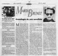 Marta Brunet cronología de una novelista