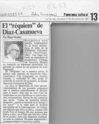El "Réquiem" de Díaz-Casanueva