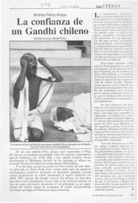 La confianza de un Gandhi chileno  [artículo] Andrés Asenjo.