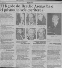 El Legado de Braulio Arenas bajo el prisma de seis escritores  [artículo].