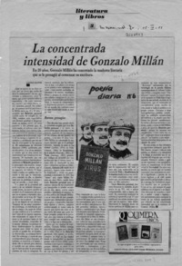 La concentrada intensidad de Gonzalo Millán  [artículo] Soledad Bianchi.