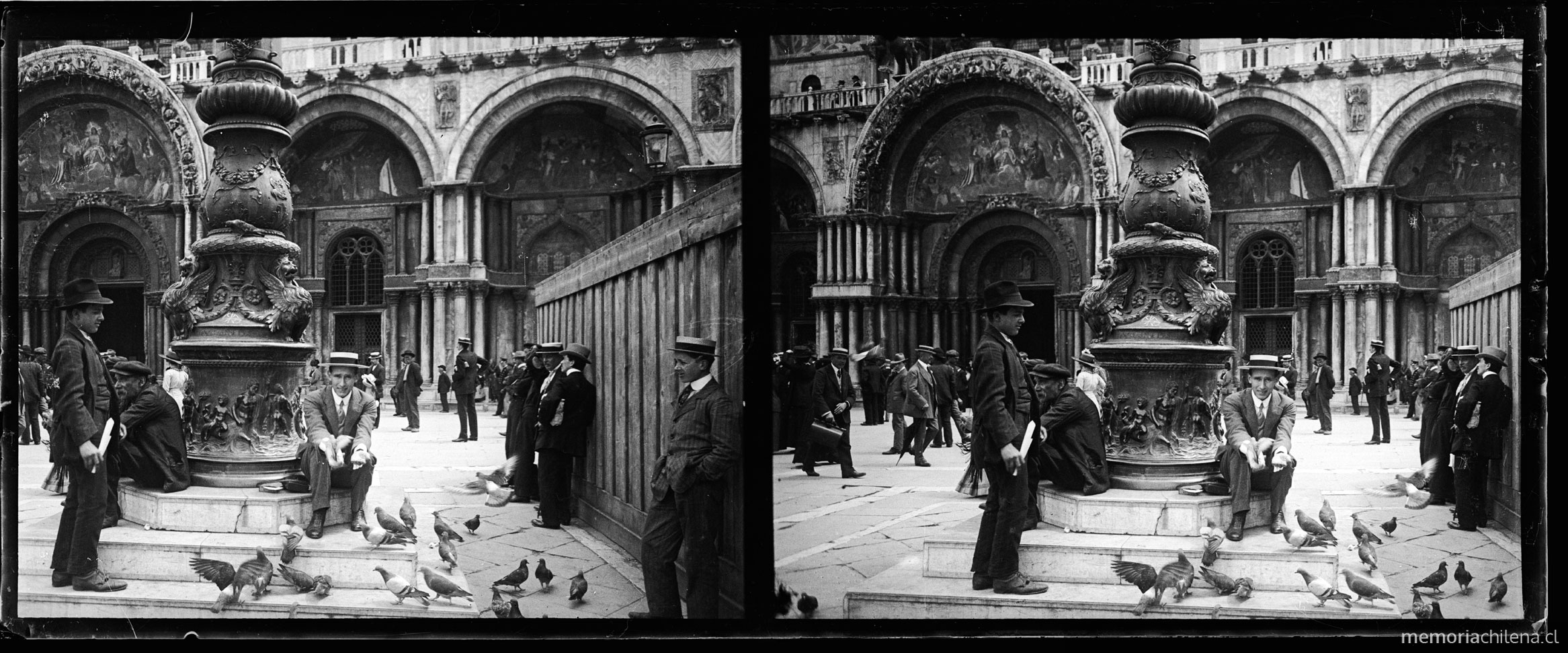 Julio Bertrand de 24 años, Venecia, Italia, 1911, Autorretrato