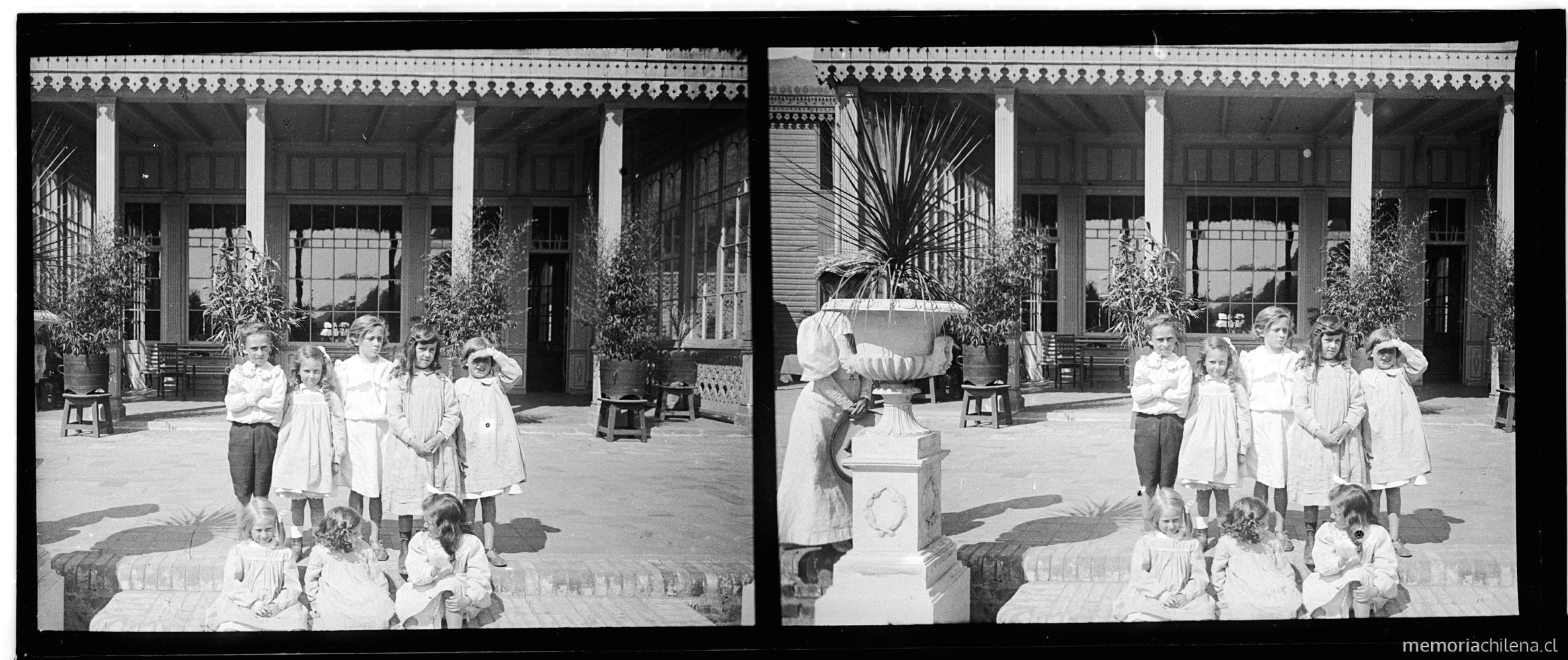 Niños en el hotel, San Vicente de Talcahuano, 1907