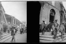 Salida de misa en placilla los de a pie, Chimbarango, 1905